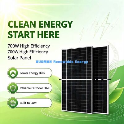 住宅用屋根 700W HJT PV パネル,プレミアム 16 バスバー 太陽電池技術