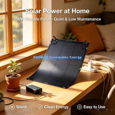 105W 超薄型柔軟太陽光パネル 2KG 360° 折りたたむ太陽光モジュール