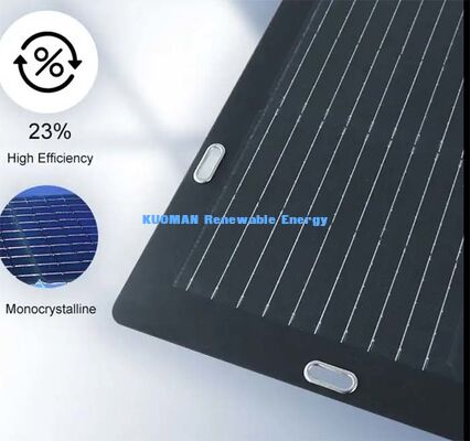 105W 柔軟な太陽光充電器 パネル,防水 IP68 ジャンクボックス 12V バッテリー充電用の太陽光パネル