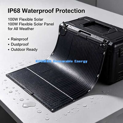 105W ブラックPETフレキシブルソーラーパネル、バルコニー、キャンピングカー、オーバーランディング用高効率ソーラーモジュール