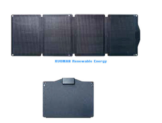 50W 軽量 折りたたむ太陽光パネル 屋外キャンプとRV用のオフグリッド太陽光充電器