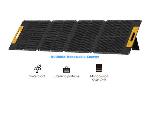 105W オフグリッド折りたたみ式ソーラーパネル、軽量防水ポータブルソーラーチャージャー（ビーチキャンプ用）