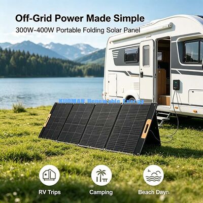 400W 折りたたみ式ETFEラミネートソーラーパネル、キャンピングカーライフのためのポータブルオフグリッドソーラーパワー