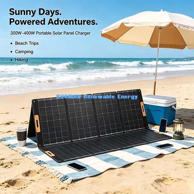 400W 折りたたみ式ETFEラミネートソーラーパネル、キャンピングカーライフのためのポータブルオフグリッドソーラーパワー