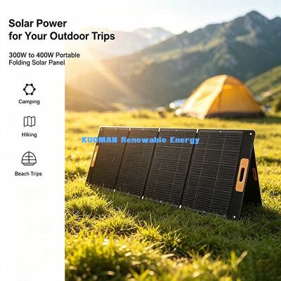 400W 折りたたみ式ETFEラミネートソーラーパネル、キャンピングカーライフのためのポータブルオフグリッドソーラーパワー