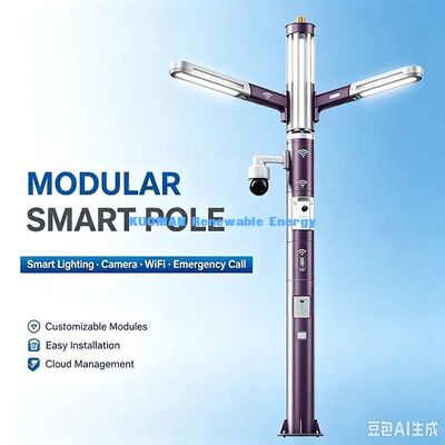 都市および公共エリアプロジェクト向け統合型スマート街路灯ポール