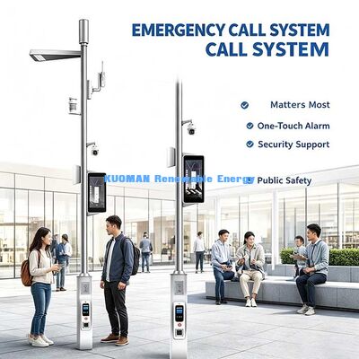 クラウド管理のスマートストリートライトポール,公衆安全と都市管理のためのオールインワンIoTスマートポール